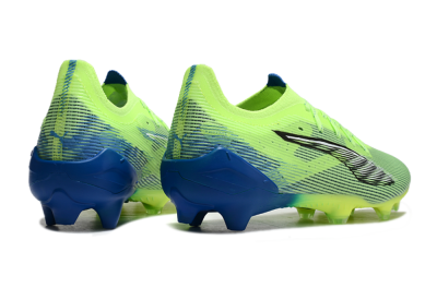 Men's Puma Ultra Ultimate FG Firm Ground Low-Tops Football Boots - Yellow/White/Blue