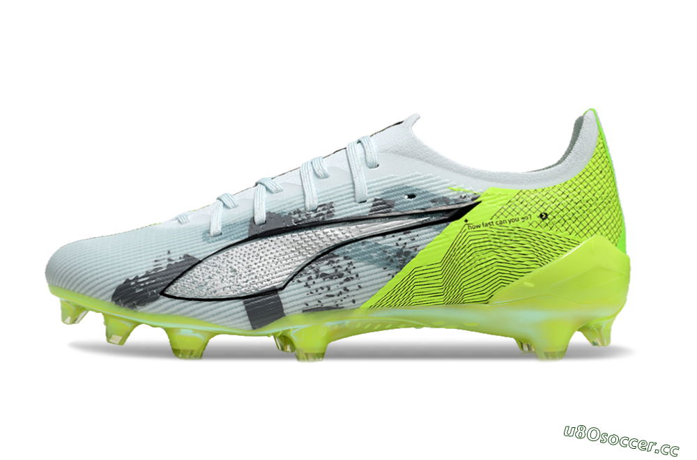 Men's Puma Ultra Ultimate FG Firm Ground Low-Tops Football Boots - Jade/White/Yellow 0