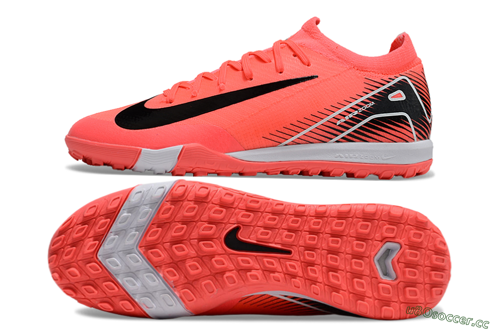 Unisex Nike Air Zoom Mercurial Vapor 16 Elite TF Artificial Turf Low-Tops Football Shoes - Red/Black/White 1