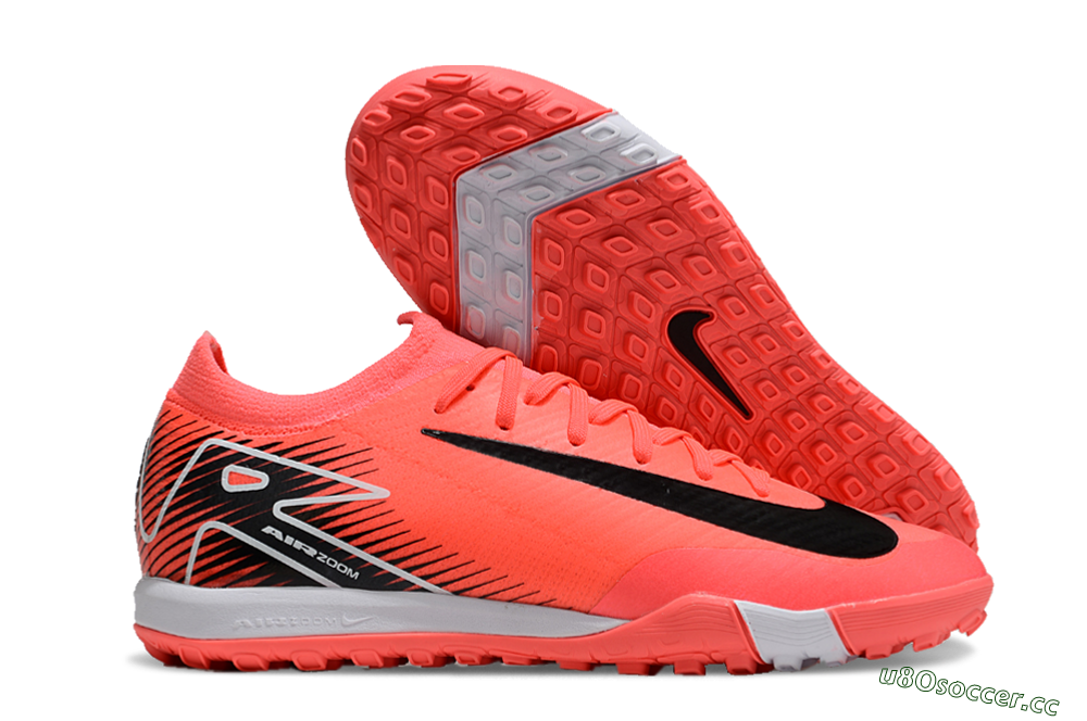 Unisex Nike Air Zoom Mercurial Vapor 16 Elite TF Artificial Turf Low-Tops Football Shoes - Red/Black/White 2