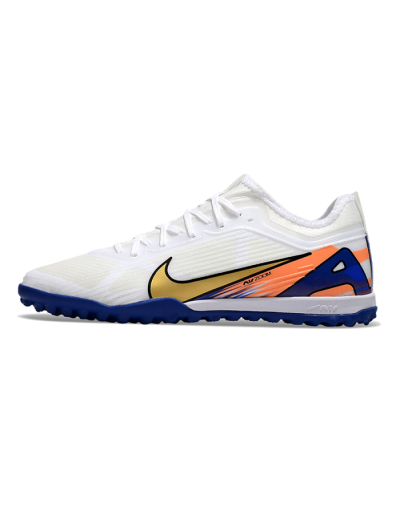 Unisex Nike Air Zoom Mercurial Vapor 16 Elite TF Artificial Turf Low-Tops Football Shoes - White/Gold/Orange/Blue
