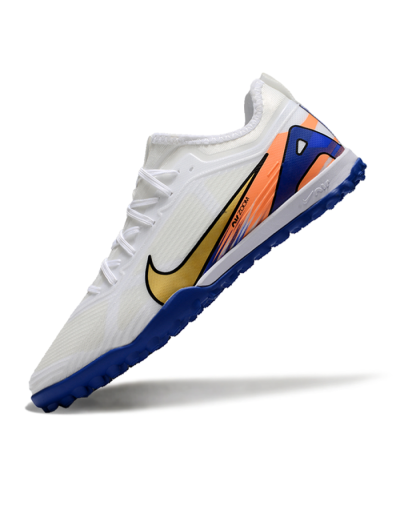 Unisex Nike Air Zoom Mercurial Vapor 16 Elite TF Artificial Turf Low-Tops Football Shoes - White/Gold/Orange/Blue