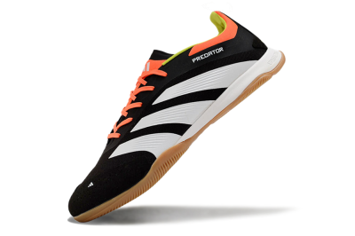Men's Adidas Predator 24 Elite IC Indoor & Futsal Low-Tops Football Shoes - Black/White/Red