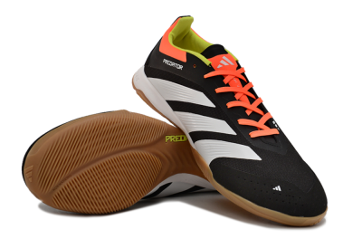 Men's Adidas Predator 24 Elite IC Indoor & Futsal Low-Tops Football Shoes - Black/White/Red