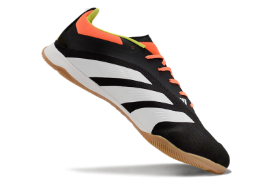 Men's Adidas Predator 24 Elite IC Indoor & Futsal Low-Tops Football Shoes - Black/White/Red