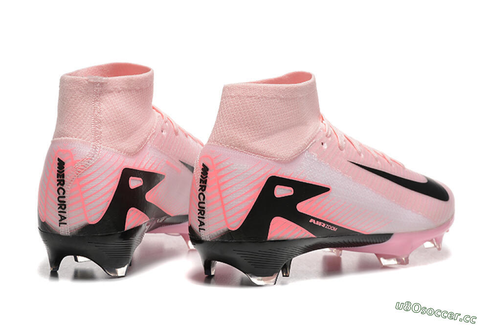 Men's Nike Air Zoom Mercurial Superfly 10 Elite FG Firm Ground High-Tops Football Boots - Pink/Black 9