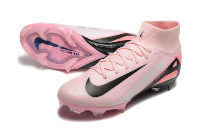 Men's Nike Air Zoom Mercurial Superfly 10 Elite FG Firm Ground High-Tops Football Boots - Pink/Black