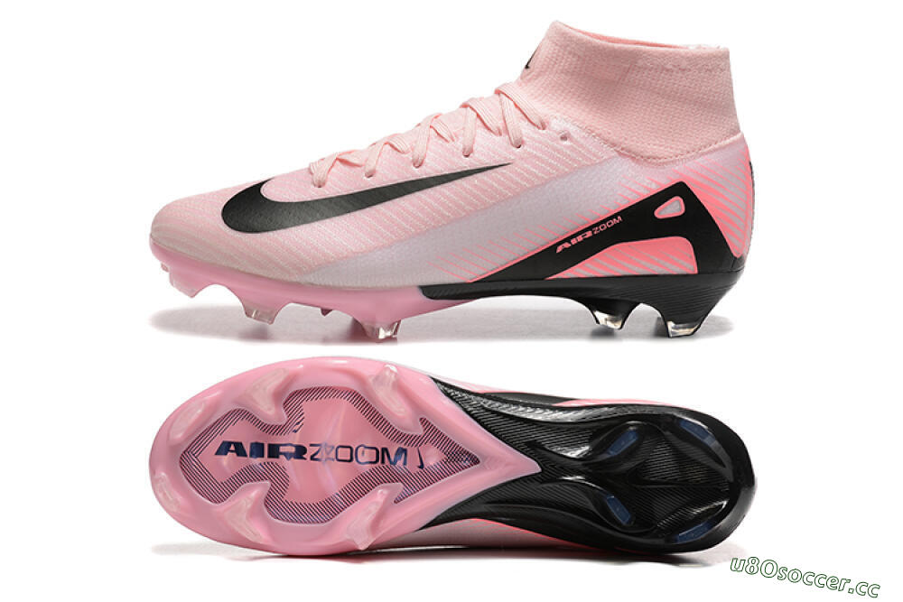 Men's Nike Air Zoom Mercurial Superfly 10 Elite FG Firm Ground High-Tops Football Boots - Pink/Black 1