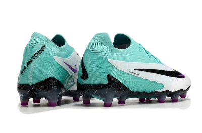 Unisex Nike Phantom GX Elite AG Artificial Grass Low-Tops Football Boots - White/Black/Jade/Purple