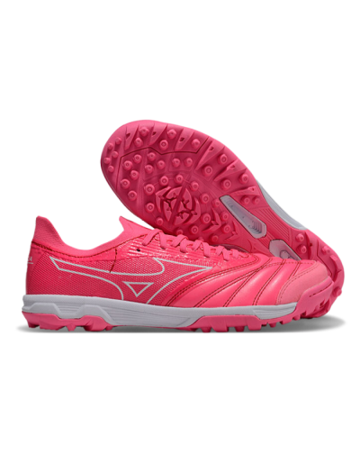 Men's Mizuno Morelia Neo Sala TF Artificial Turf Low-Tops Football Shoes - Pink/White