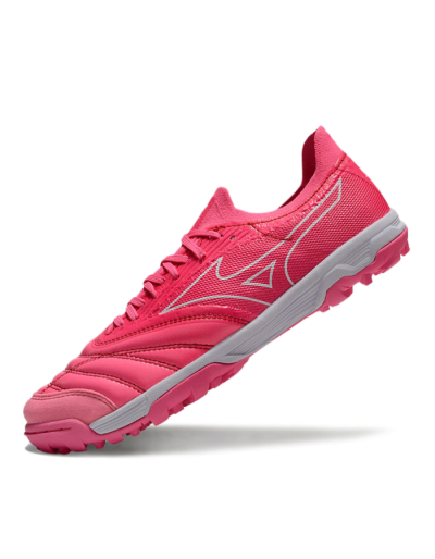 Men's Mizuno Morelia Neo Sala TF Artificial Turf Low-Tops Football Shoes - Pink/White