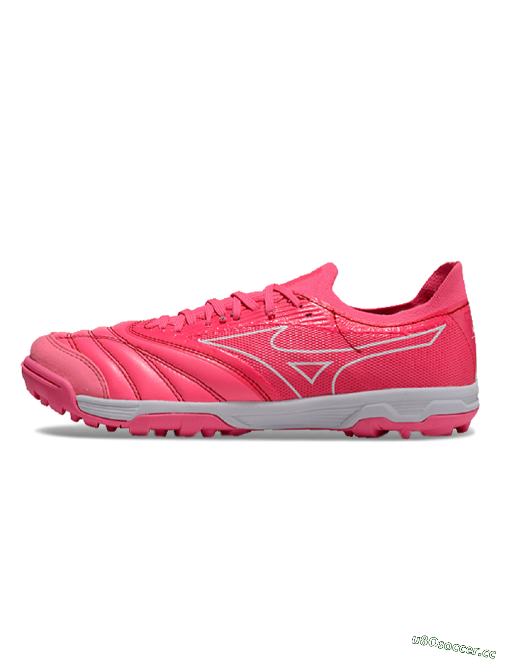 Men's Mizuno Morelia Neo Sala TF Artificial Turf Low-Tops Football Shoes - Pink/White 0