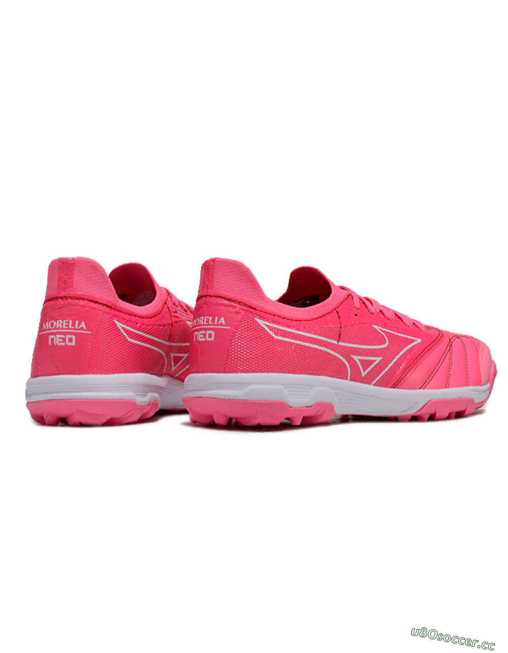 Men's Mizuno Morelia Neo Sala TF Artificial Turf Low-Tops Football Shoes - Pink/White 6