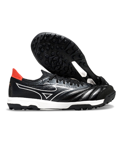 Men's Mizuno Morelia Neo Sala TF Artificial Turf Low-Tops Football Shoes - Black/White/Red