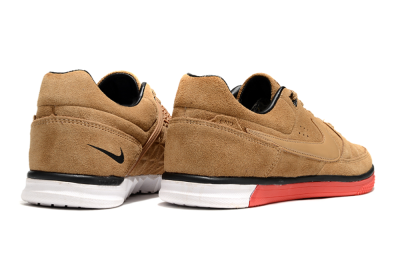 Men's Nike Street Gato IC Indoor & Futsal Low-Tops Football Shoes - Brown/Red/White