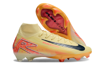 Men's Nike Air Zoom Mercurial Superfly 10 Elite FG Firm Ground High-Tops Football Boots - Yellow/Red/Black