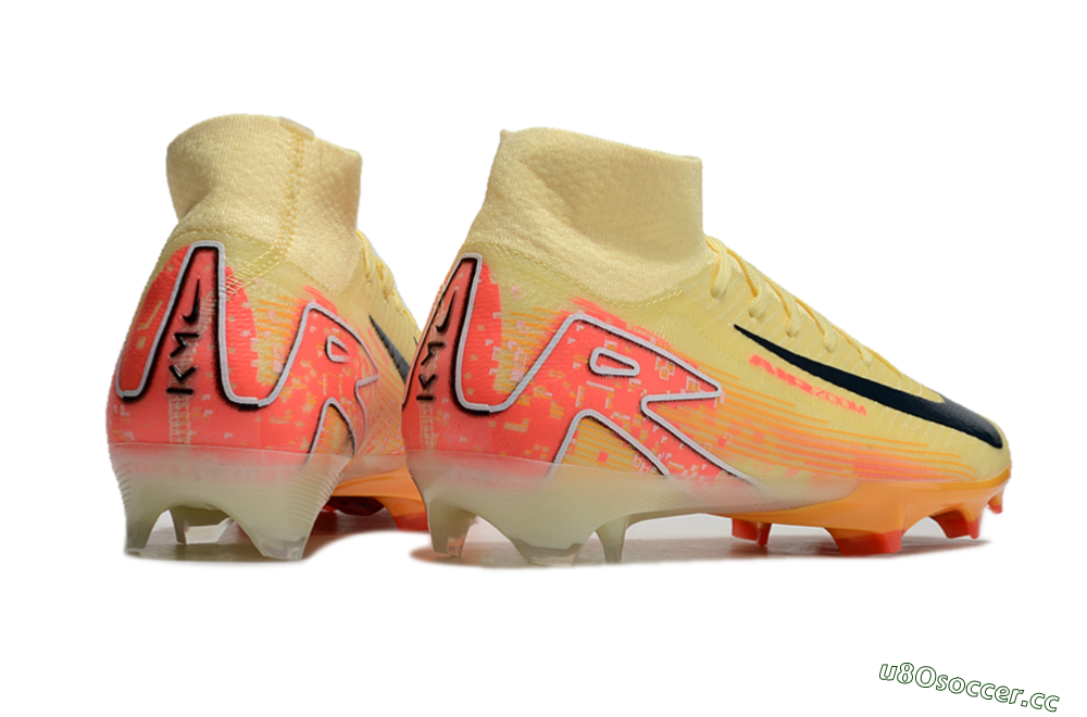 Men's Nike Air Zoom Mercurial Superfly 10 Elite FG Firm Ground High-Tops Football Boots - Yellow/Red/Black 6