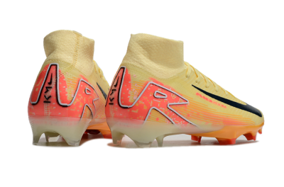 Men's Nike Air Zoom Mercurial Superfly 10 Elite FG Firm Ground High-Tops Football Boots - Yellow/Red/Black