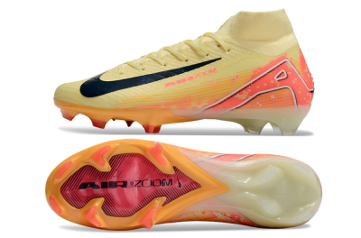 Men's Nike Air Zoom Mercurial Superfly 10 Elite FG Firm Ground High-Tops Football Boots - Yellow/Red/Black