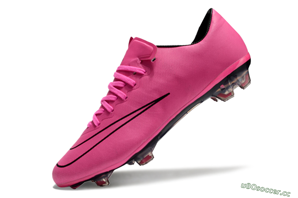 Men's Nike Mercurial Vapor 10 FG Firm Ground Low-Tops Football Boots - Pink/Black 5