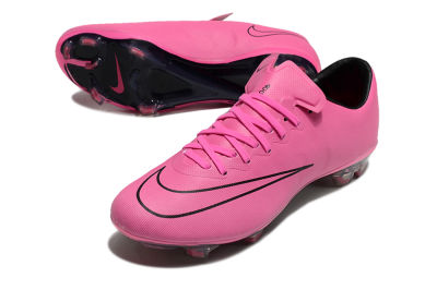 Men's Nike Mercurial Vapor 10 FG Firm Ground Low-Tops Football Boots - Pink/Black