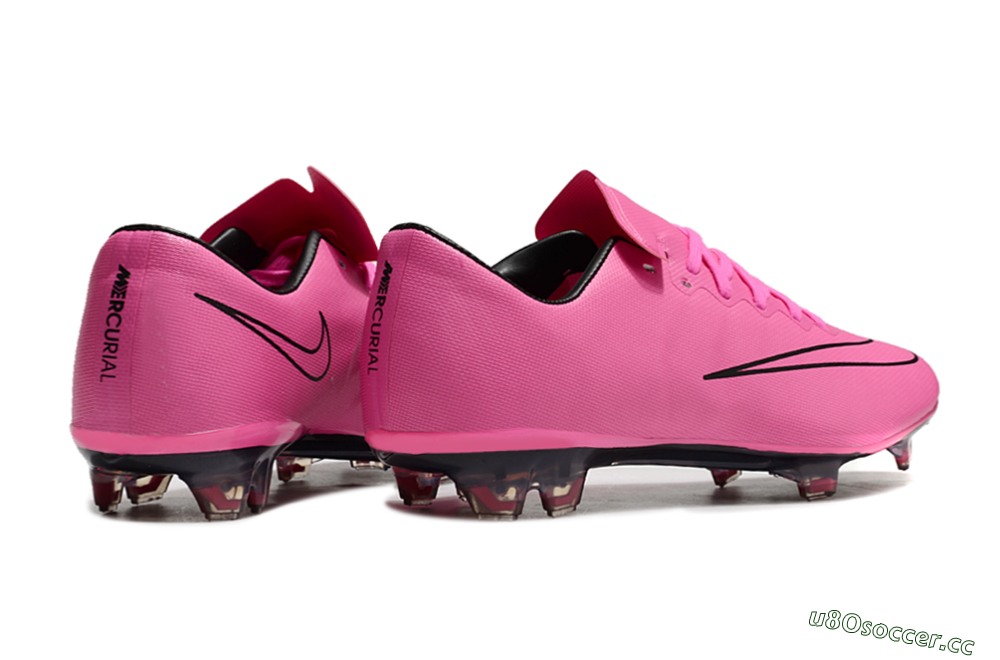 Men's Nike Mercurial Vapor 10 FG Firm Ground Low-Tops Football Boots - Pink/Black 6