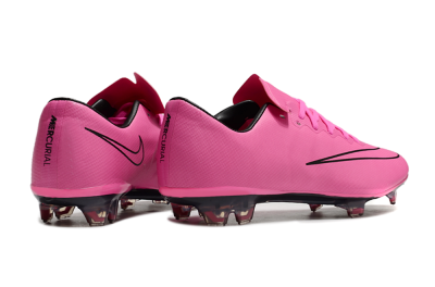Men's Nike Mercurial Vapor 10 FG Firm Ground Low-Tops Football Boots - Pink/Black