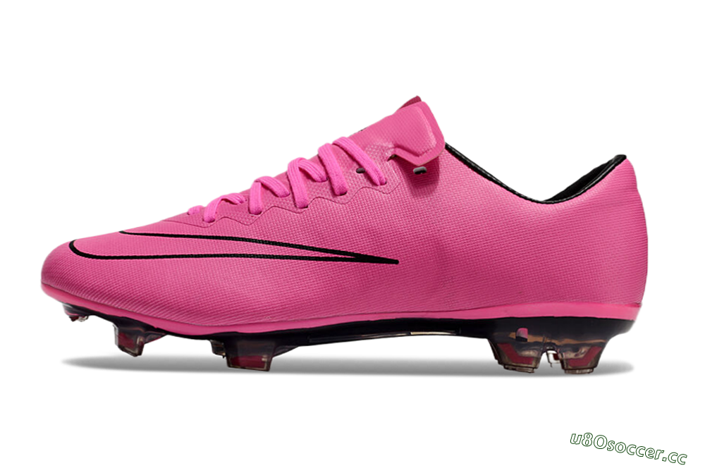 Men's Nike Mercurial Vapor 10 FG Firm Ground Low-Tops Football Boots - Pink/Black 0
