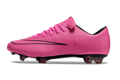 Men's Nike Mercurial Vapor 10 FG Firm Ground Low-Tops Football Boots - Pink/Black