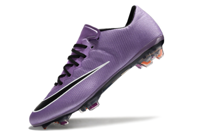 Men's Nike Mercurial Vapor 10 FG Firm Ground Low-Tops Football Boots - Purple/Black/White