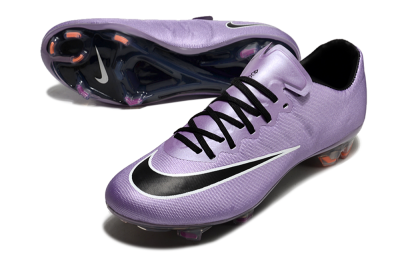 Men's Nike Mercurial Vapor 10 FG Firm Ground Low-Tops Football Boots - Purple/Black/White