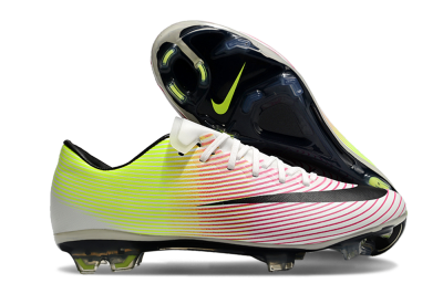 Men's Nike Mercurial Vapor 10 FG Firm Ground Low-Tops Football Boots - Red/Black/Yellow