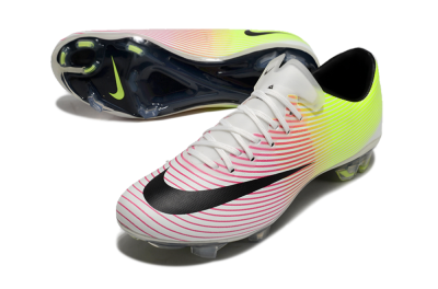 Men's Nike Mercurial Vapor 10 FG Firm Ground Low-Tops Football Boots - Red/Black/Yellow