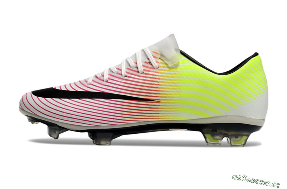 Men's Nike Mercurial Vapor 10 FG Firm Ground Low-Tops Football Boots - Red/Black/Yellow 0