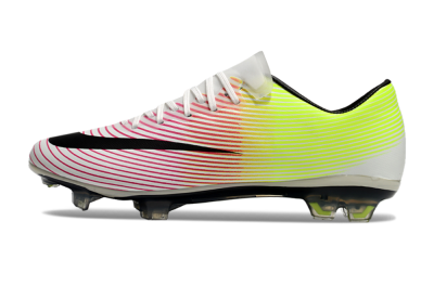 Men's Nike Mercurial Vapor 10 FG Firm Ground Low-Tops Football Boots - Red/Black/Yellow