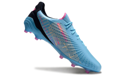 Men's Puma Ultra Ultimate FG Firm Ground Low-Tops Football Boots - Blue/Pink/Black