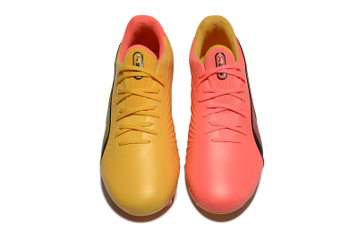 Men's Puma Ultra Ultimate FG Firm Ground Low-Tops Football Boots - Red/Black/Yellow