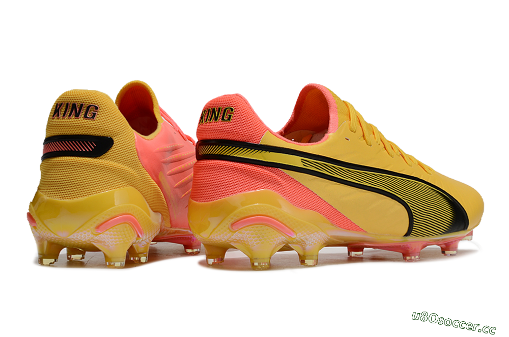 Men's Puma Ultra Ultimate FG Firm Ground Low-Tops Football Boots - Red/Black/Yellow 7