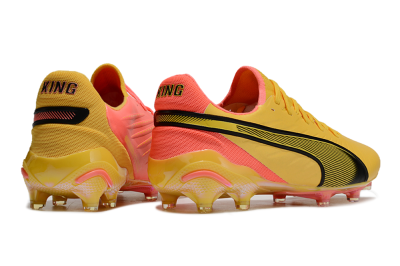 Men's Puma Ultra Ultimate FG Firm Ground Low-Tops Football Boots - Red/Black/Yellow