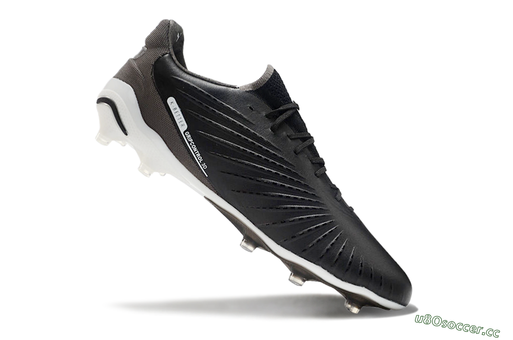 Men's Puma Ultra Ultimate FG Firm Ground Low-Tops Football Boots - Black/White/Grey 4