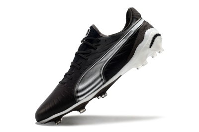 Men's Puma Ultra Ultimate FG Firm Ground Low-Tops Football Boots - Black/White/Grey