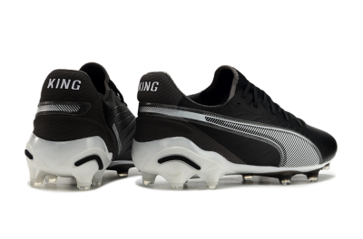Men's Puma Ultra Ultimate FG Firm Ground Low-Tops Football Boots - Black/White/Grey