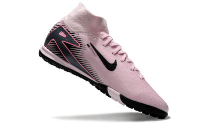 Men's Nike Air Zoom Mercurial Superfly 10 Elite TF Artificial Turf High-Tops Football Shoes - Pink/Black