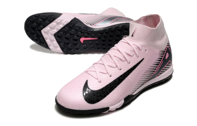 Men's Nike Air Zoom Mercurial Superfly 10 Elite TF Artificial Turf High-Tops Football Shoes - Pink/Black