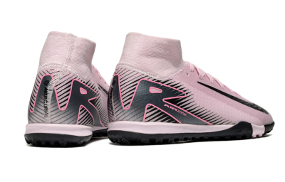 Men's Nike Air Zoom Mercurial Superfly 10 Elite TF Artificial Turf High-Tops Football Shoes - Pink/Black
