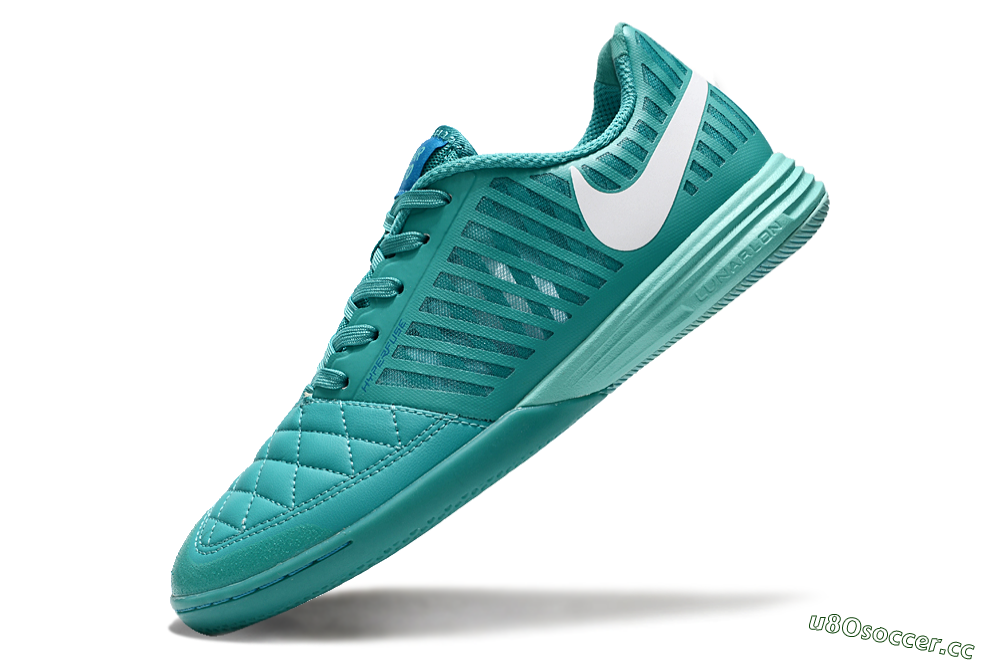 Men's Nike Lunar Gato 2 IC Indoor & Futsal Low-Tops Football Shoes - Jade/White 5