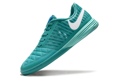 Men's Nike Lunar Gato 2 IC Indoor & Futsal Low-Tops Football Shoes - Jade/White