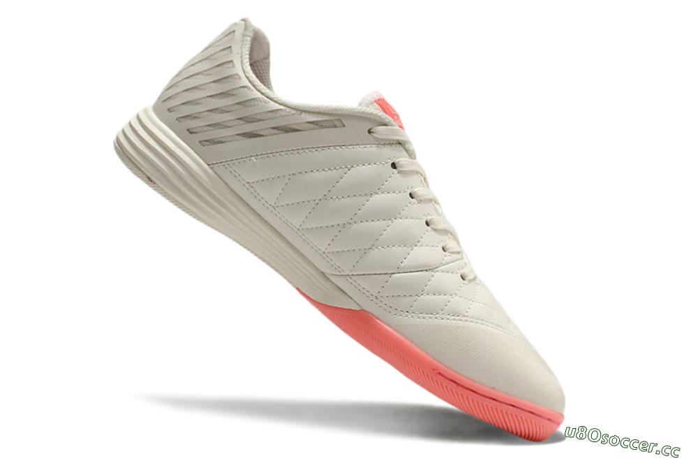 Men's Nike Lunar Gato 2 IC Indoor & Futsal Low-Tops Football Shoes - Beige/Pink 4