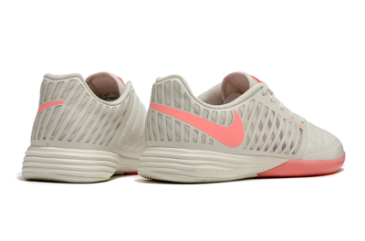 Men's Nike Lunar Gato 2 IC Indoor & Futsal Low-Tops Football Shoes - Beige/Pink