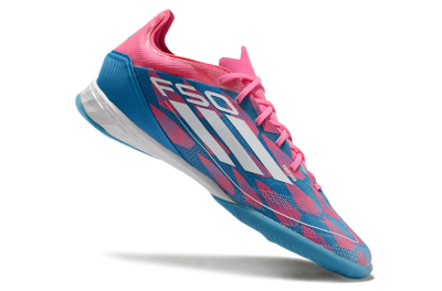 Men's Adidas F50 Pro IC Indoor & Futsal Low-Tops Football Shoes - Blue/Red/White